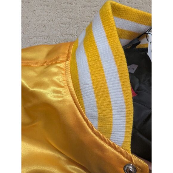 NWT Headgear Classics Martin Varsity Jacket Men's Small Yellow Embroidered - Picture 6 of 16